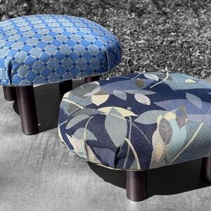 Handmade Footstools - Vintage Upholstery Fabric